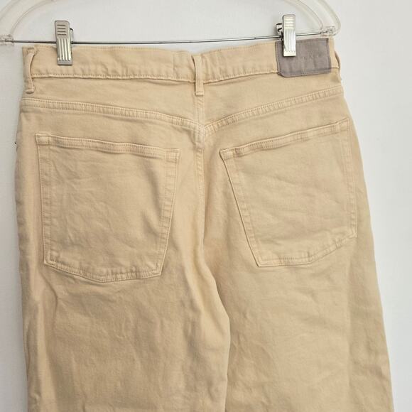 Everlane The Way High Jean Organic Cotton Soy Bean Yellow Straight Leg Women 30 - Picture 6 of 12